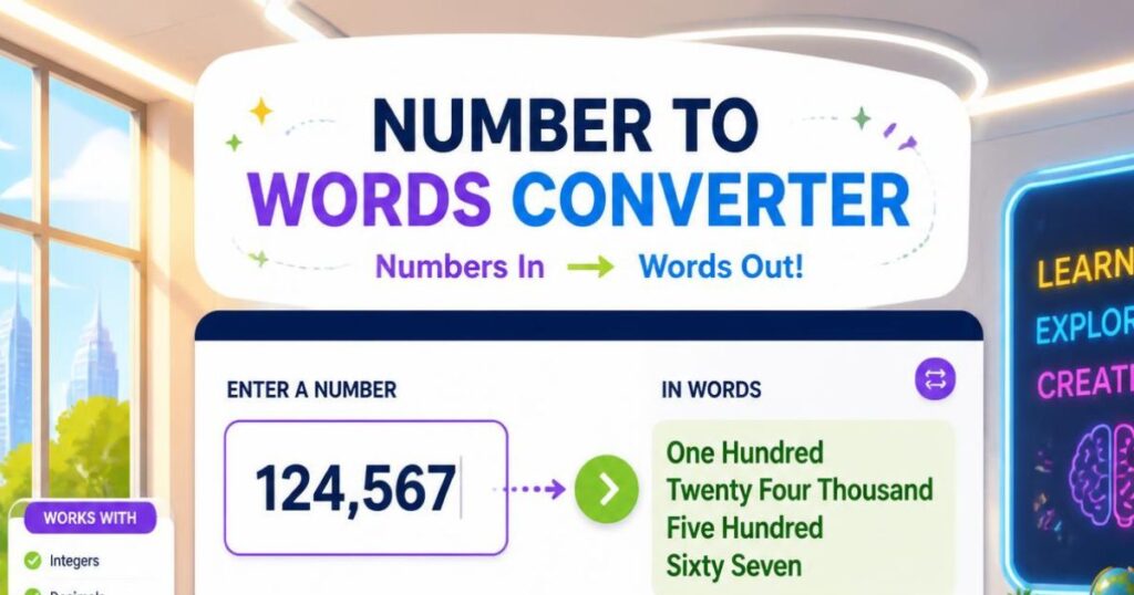 Number to Words Converter