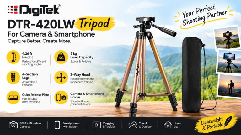 Digitek DTR 550LW Tripod Review: Best Budget 67-Inch Tripod for Mobile & DSLR in India?
